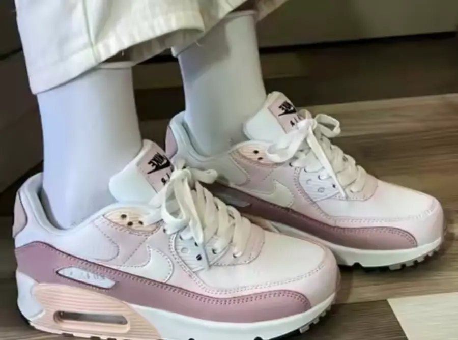 Giày Nike Air Max 90 'White Champagne Light Violet' CV8819-100 - Ảnh 9