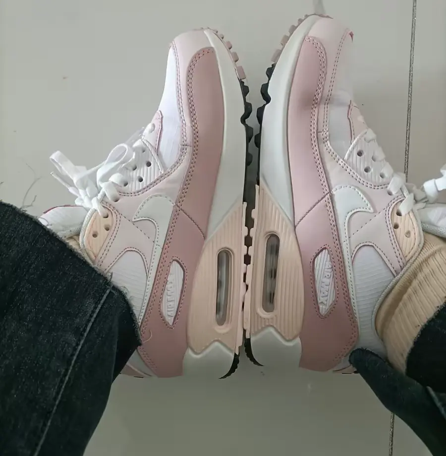 Giày Nike Air Max 90 'White Champagne Light Violet' CV8819-100 - Ảnh 8
