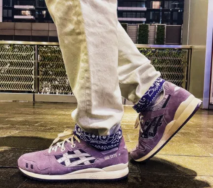 Alternative view of Giày Asics Gel Lyte 3 OG 'Ash Rock Bandana' 1201A318-500