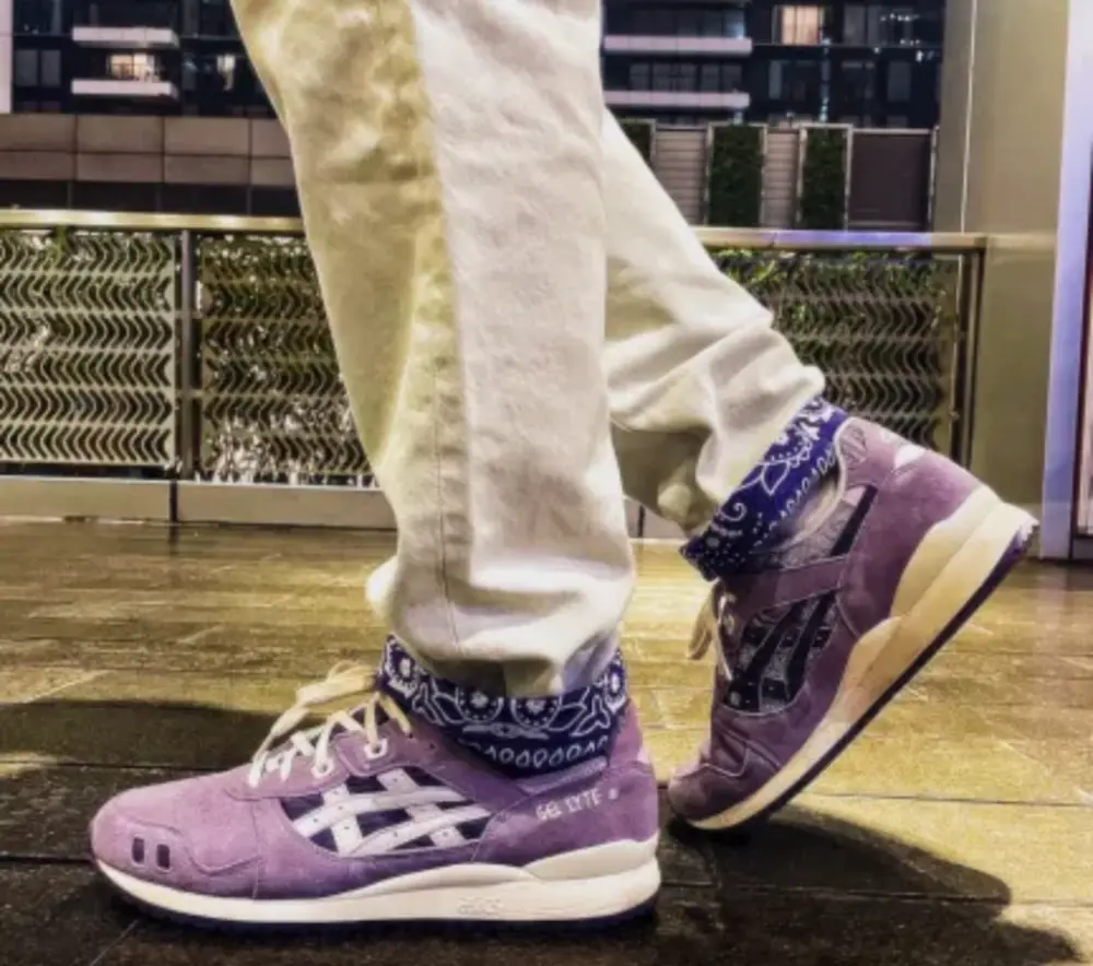 Alternative view of Giày Asics Gel Lyte 3 OG 'Ash Rock Bandana' 1201A318-500