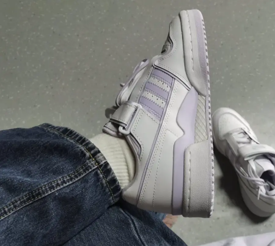 Giày Adidas Forum Plus 'White Purple Tint' FY3795 - Ảnh 6