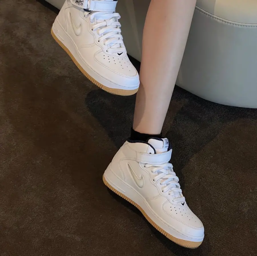 Giày Nike Air Force 1 Mid Jewel NYC 'White Navy Blue' DH5622-100 - Ảnh 6