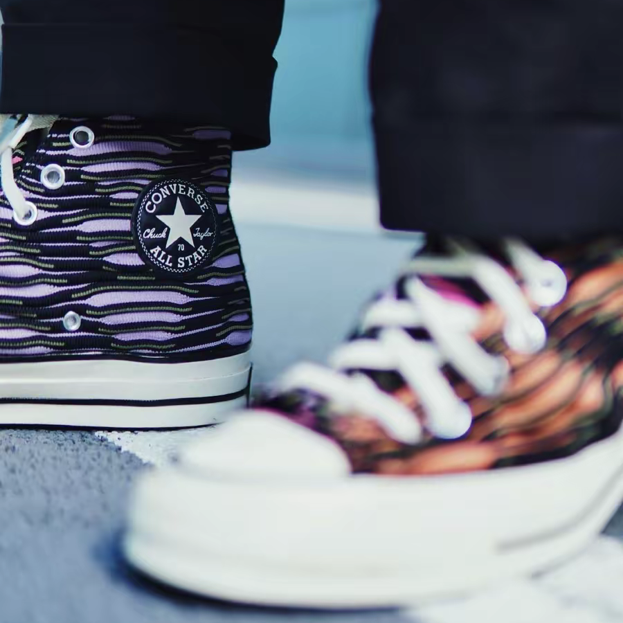 Giày Converse Chuck 70 High 'Vibrant Knit Lavender Egret' 168756C - Ảnh 2