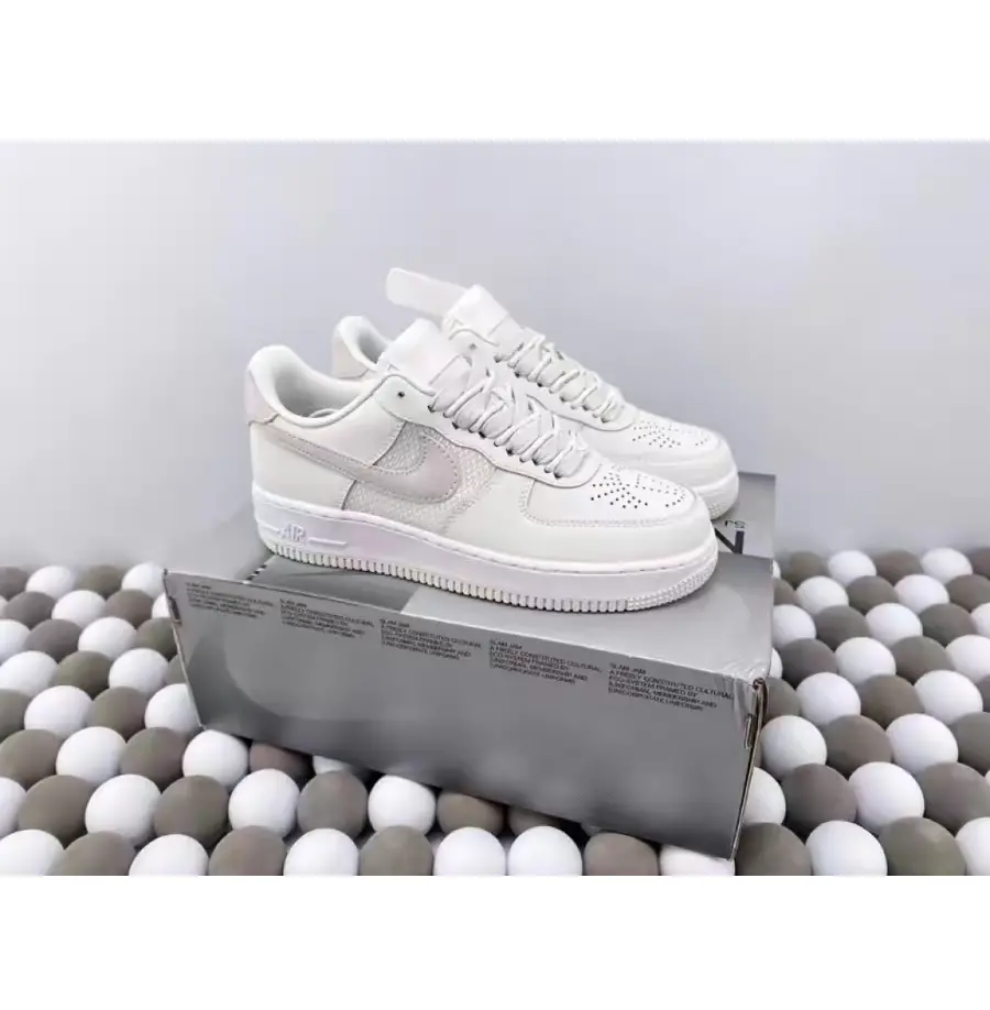 Giày Nike Slam Jam x Air Force 1 Low 'Triple White' DX5590-100 - Ảnh 6