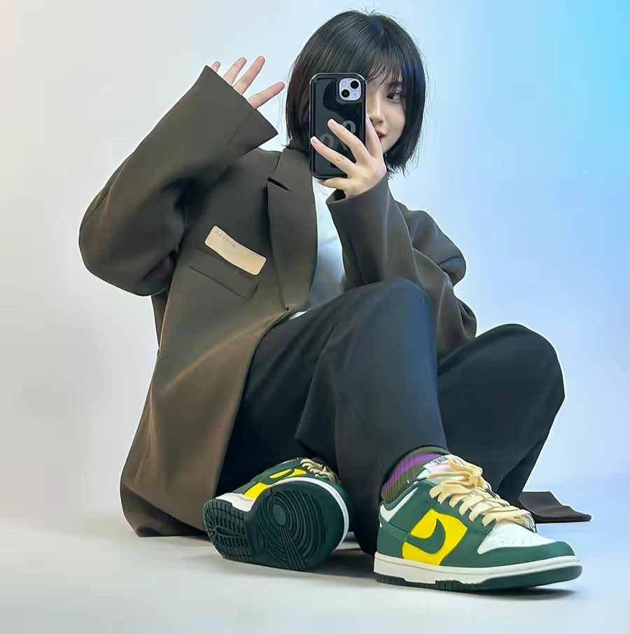 Giày Nike Dunk Low 'Noble Green' FD0350-133 - Ảnh 11