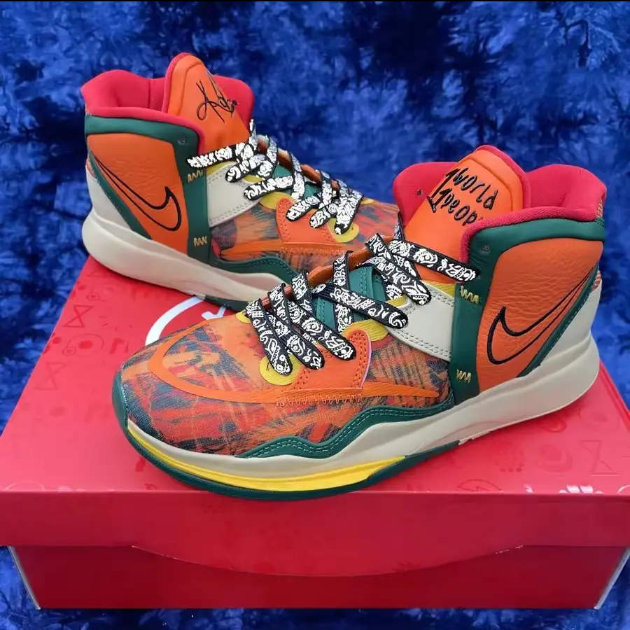 Giày Nike Kyrie Infinity GS '1 World 1 People Orange' DD0334-800 - Ảnh 6
