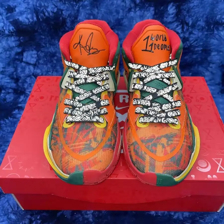 Giày Nike Kyrie Infinity GS '1 World 1 People Orange' DD0334-800 - Ảnh 5