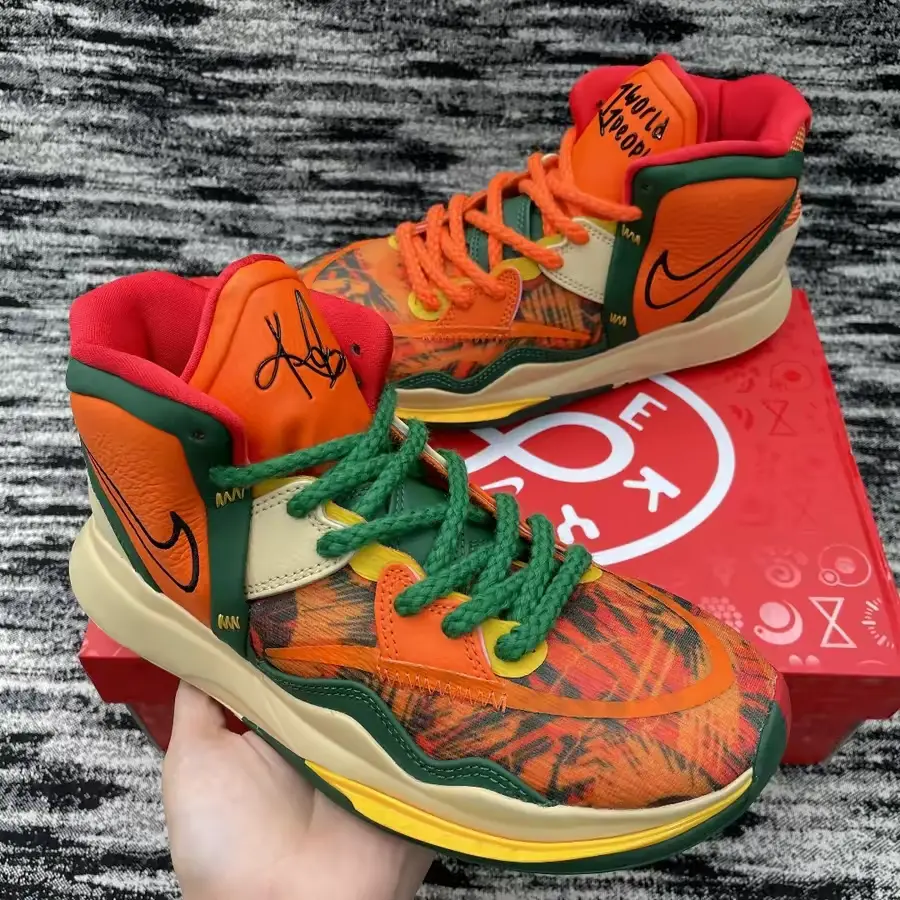 Giày Nike Kyrie Infinity GS '1 World 1 People Orange' DD0334-800 - Ảnh 3