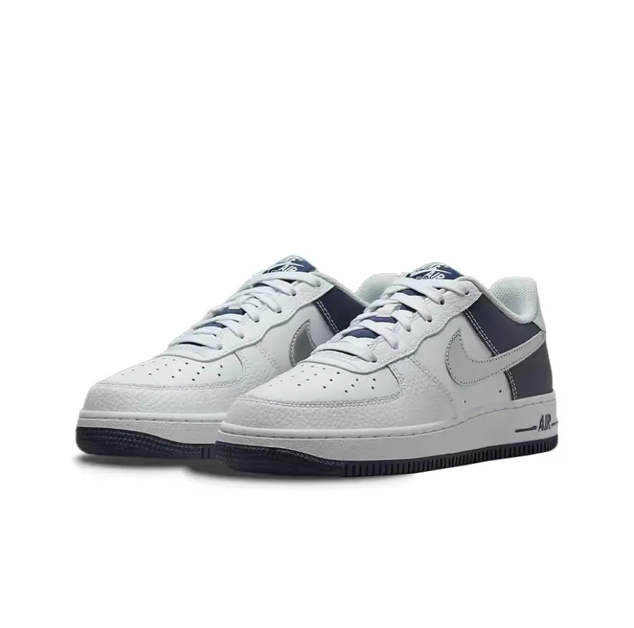 Giày Nike Air Force 1 Low GS 'White Navy' DQ6048-100 - Ảnh 3