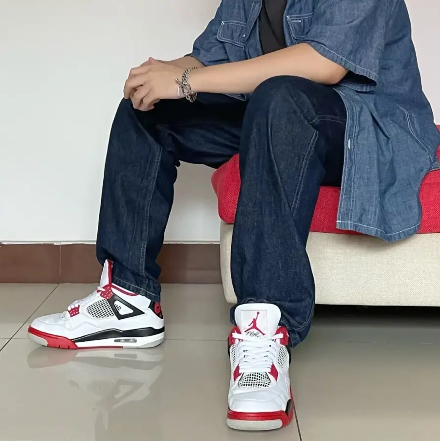Giày Nike Air Jordan 4 Retro OG Fire Red 2020 DC7770-160 - Ảnh 11