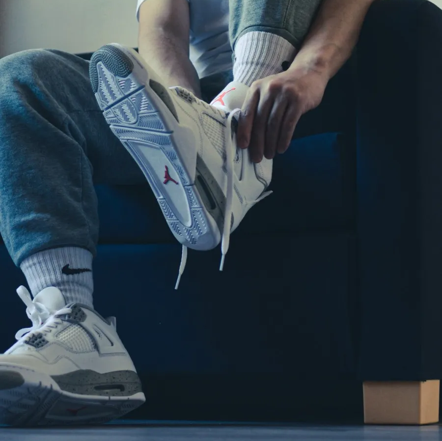 Giày Nike Air Jordan 4 Retro 'White Oreo' CT8527-100 - Ảnh 8