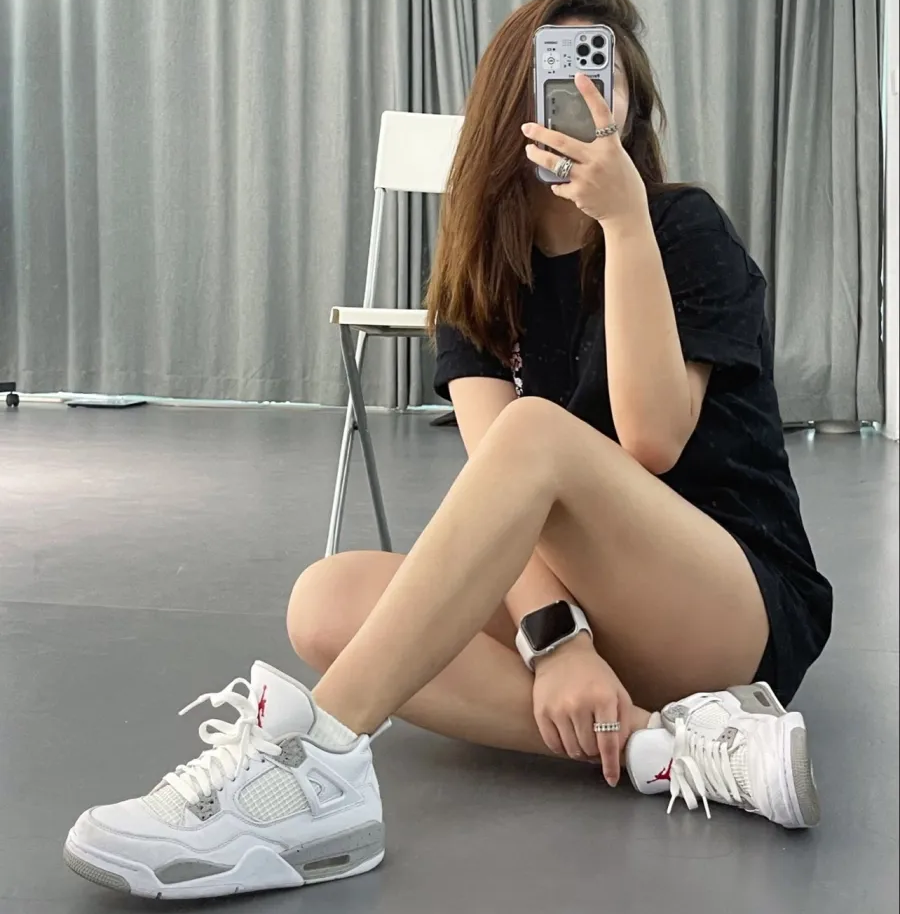 Giày Nike Air Jordan 4 Retro 'White Oreo' CT8527-100 - Ảnh 10