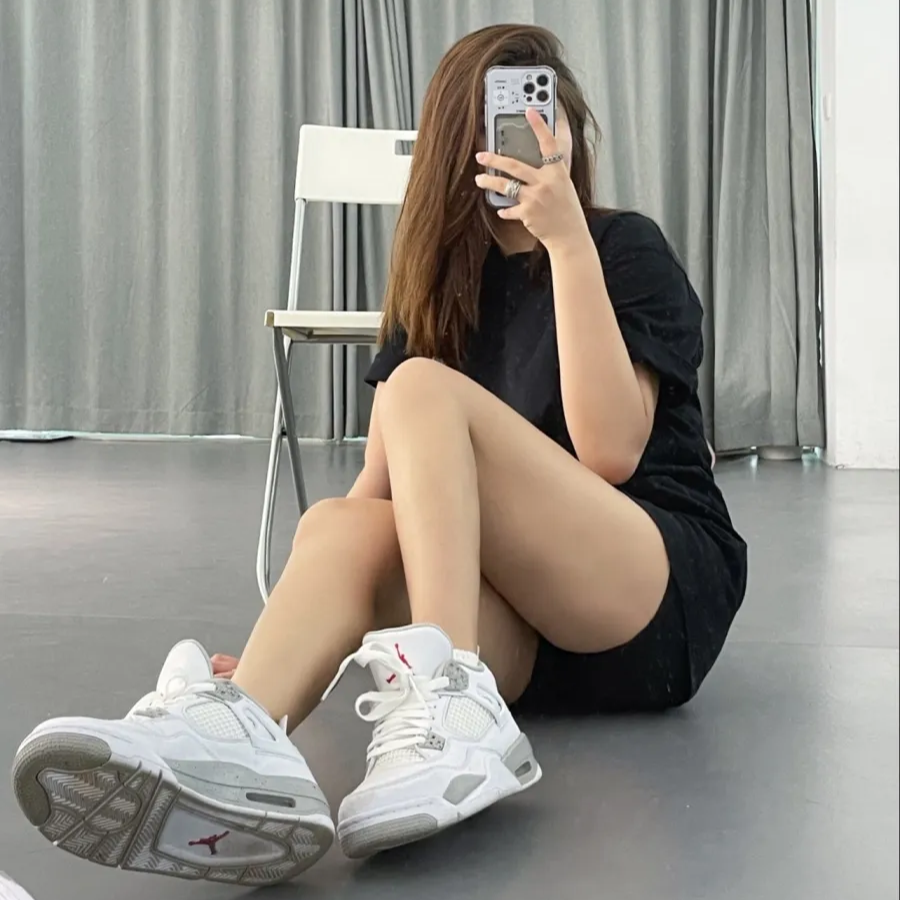 Giày Nike Air Jordan 4 Retro 'White Oreo' CT8527-100 - Ảnh 9