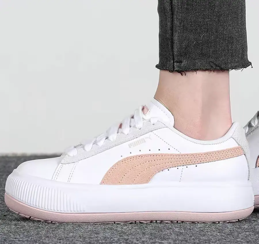 Giày Puma Suede Mayu 'White Orange' 382581-03 - Ảnh 5