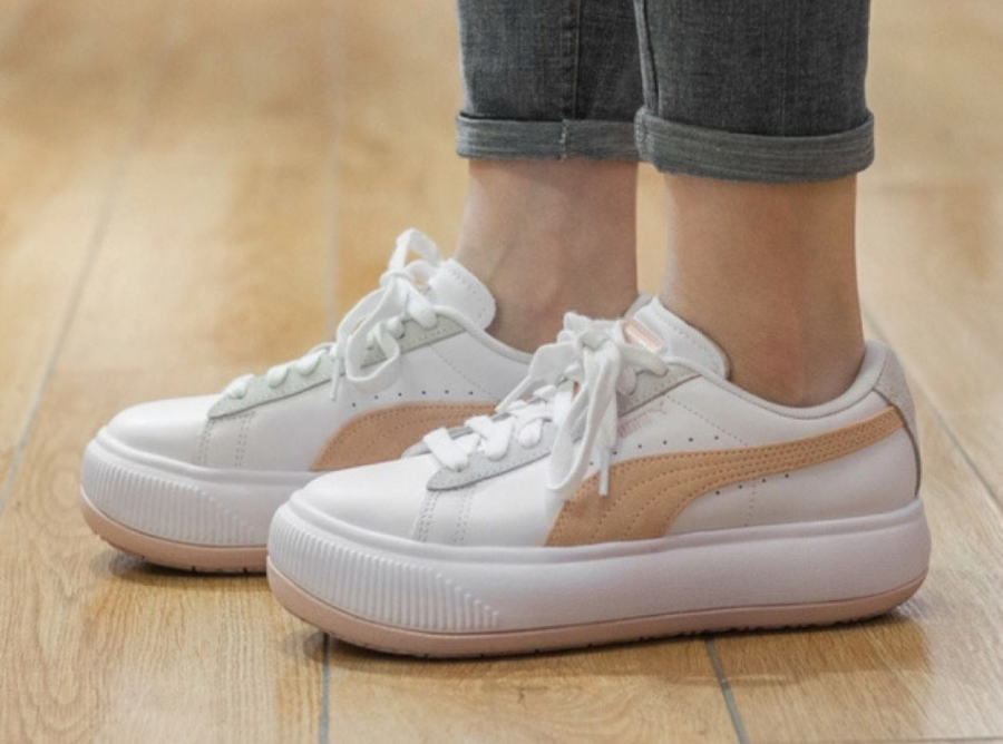 Giày Puma Suede Mayu 'White Orange' 382581-03 - Ảnh 3