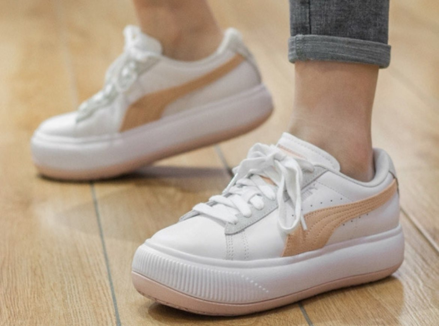 Giày Puma Suede Mayu 'White Orange' 382581-03 - Ảnh 4