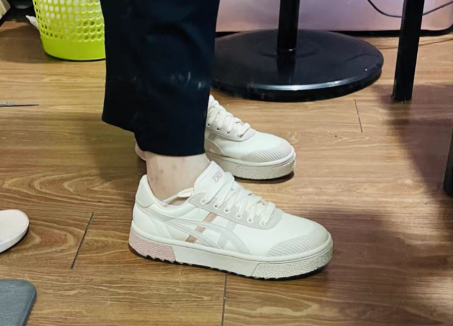 Giày Asics Court Trail Sneakers 'Beige White Grey' 1203A129-750 - Ảnh 3