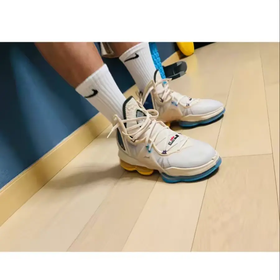 Alternative view of Giày Nike LeBron 19 'Minneapolis Lakers' DC9339-200