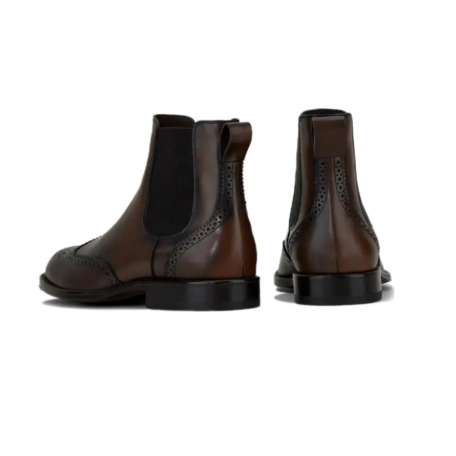 Giày Tod’s Ankle Boots In Leather Brown XXM01E0EA20D9CS801 - Ảnh 4