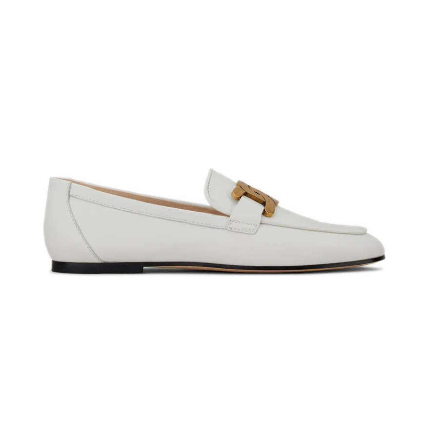 Giày Tod’s KATE ALMOND TOE LEATEHR LOAFERS IN WHITE XXW79A0DD00MIDB001