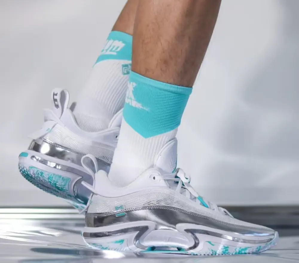 Alternative view of Giày Nike Air Jordan 36 Low Guo Ailun ‘White Silver Black’ DM9032-130
