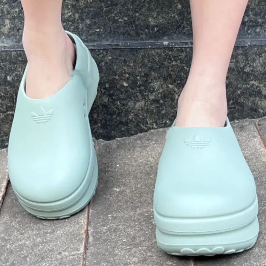 Dép Adidas adiFOM Stan Smith Mule ‘Silver Green’ IE7053 - Ảnh 4