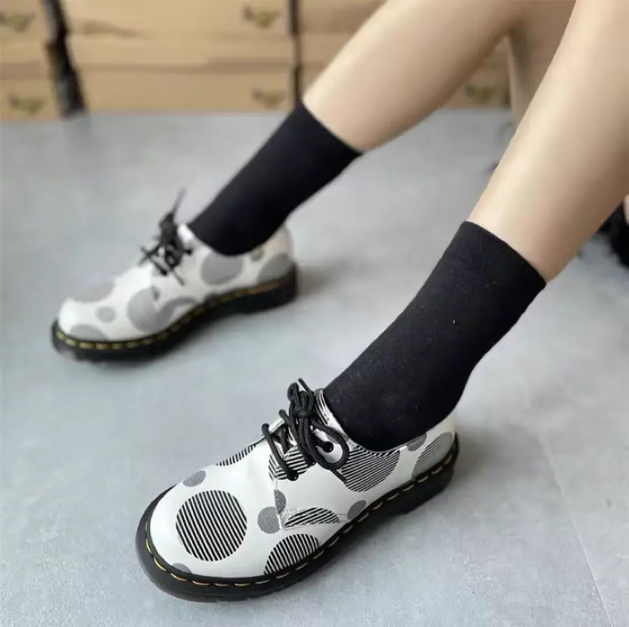 Giày Dr.Martens 1461Polka Dot Smooth 'White Black' 26877101 - Ảnh 5