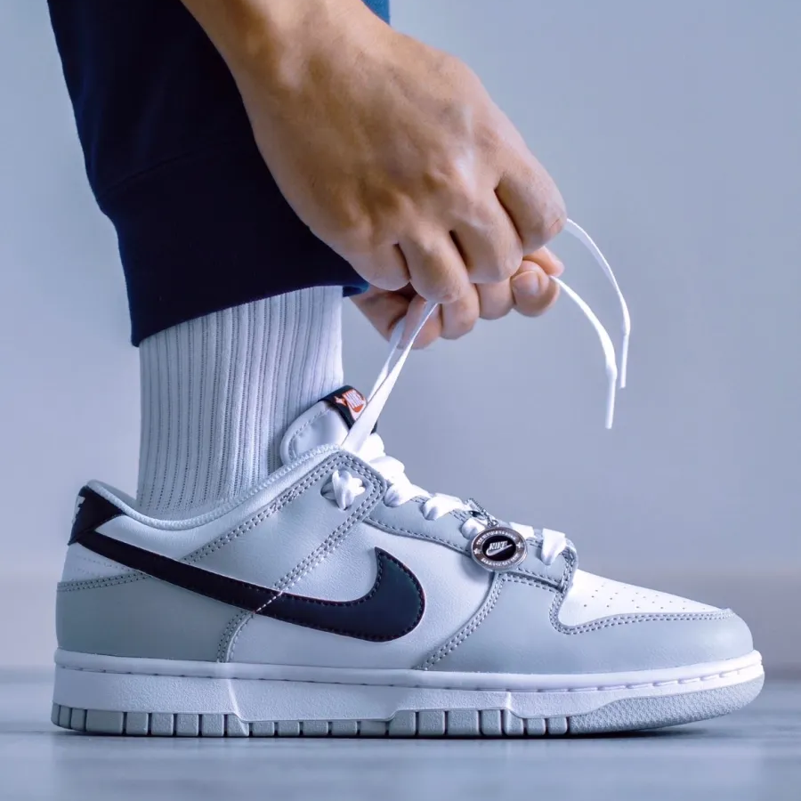 Giày Nike Dunk Low Retro SE Jackpot 'Grey Fog' DR9654-001 - Ảnh 4