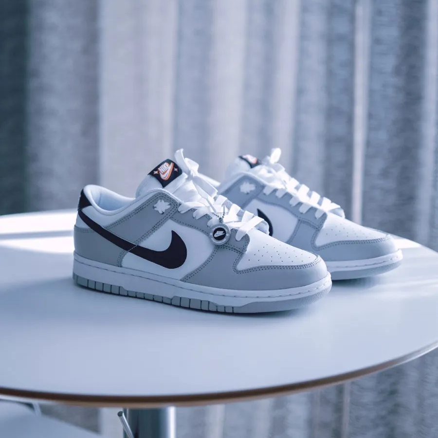 Giày Nike Dunk Low Retro SE Jackpot 'Grey Fog' DR9654-001 - Ảnh 9