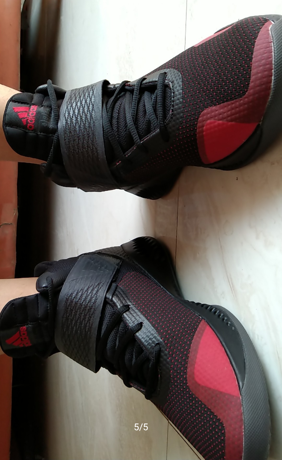 Giày Adidas Explosive Bounce 'Black Red' BB7301 - Ảnh 3