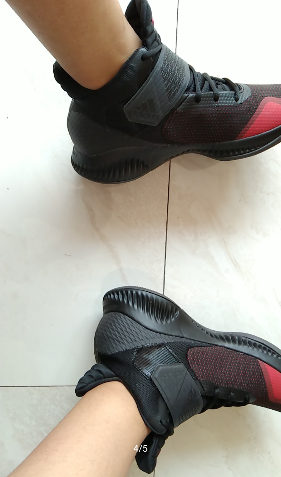 Giày Adidas Explosive Bounce 'Black Red' BB7301 - Ảnh 2