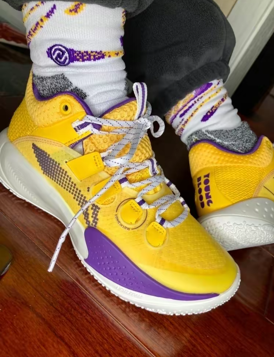 Giày Li-Ning Sonic 9 Low 'Yellow Purple' ABPR053-4 - Ảnh 3