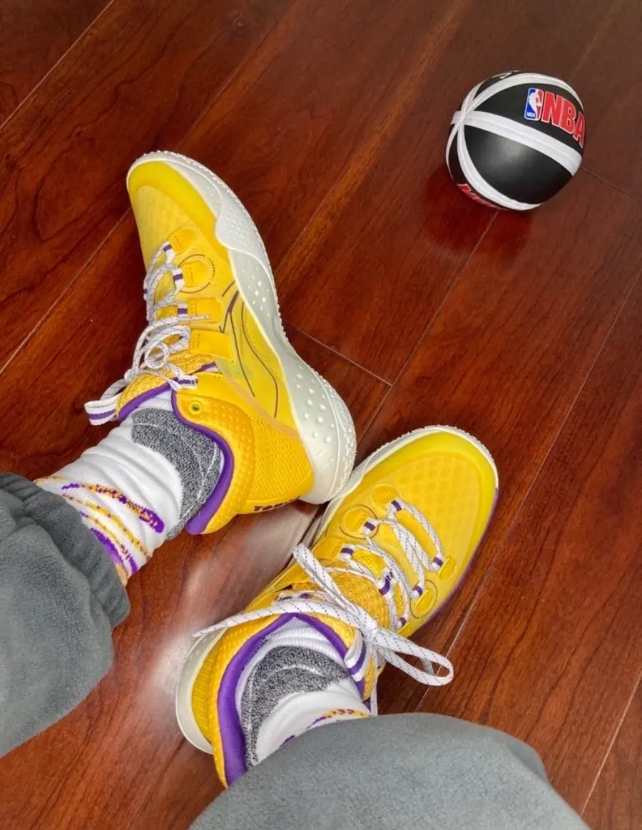 Alternative view of Giày Li-Ning Sonic 9 Low 'Yellow Purple' ABPR053-4