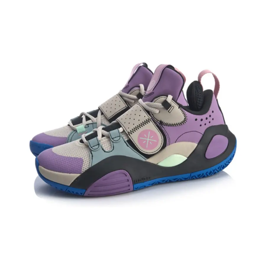 Giày Lining The Whole City 'Gray Purple Black 'ABPQ033-2 - Ảnh 4
