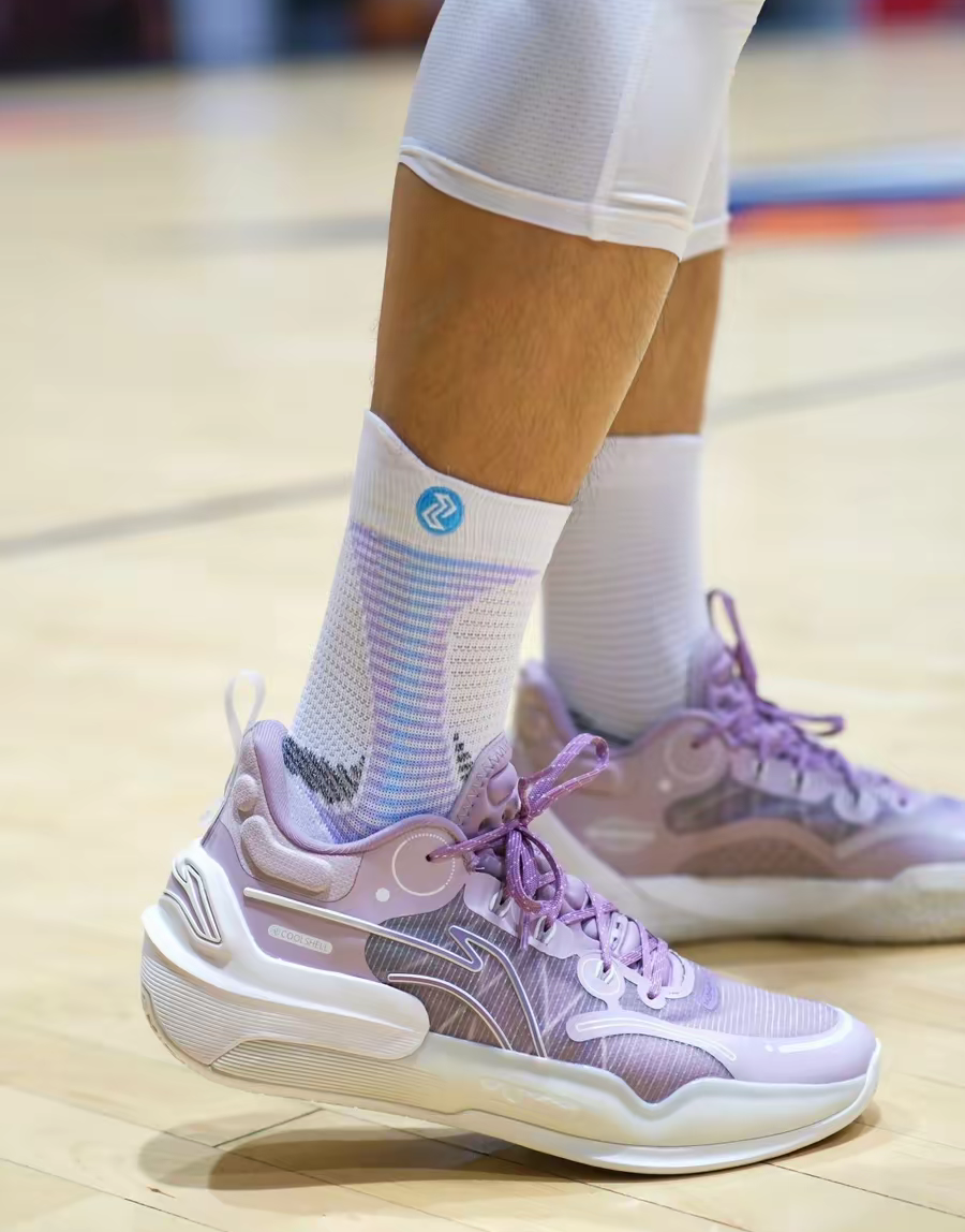 Giày Lining Shuai 16 V2 Purple Li Low Ankle Non Slip Wear ABAT003-4 - Ảnh 3