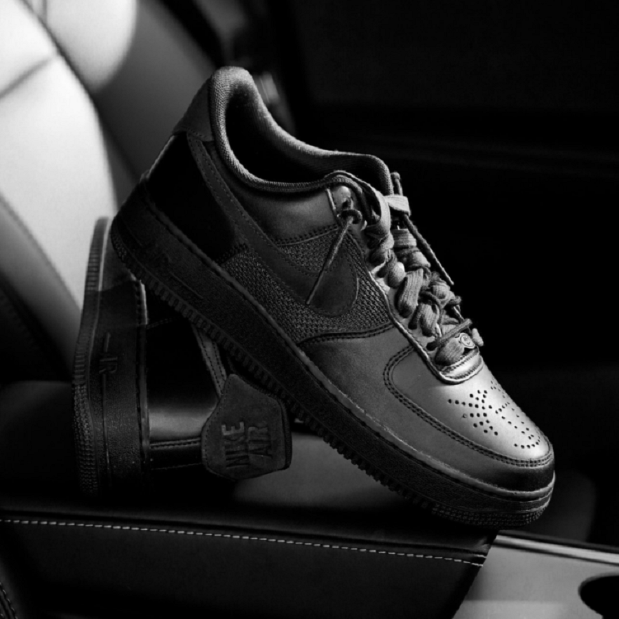 Giày Nike Slam Jam x Air Force 1 Low ‘Black Off Noir’ DX5590-001 - Ảnh 5
