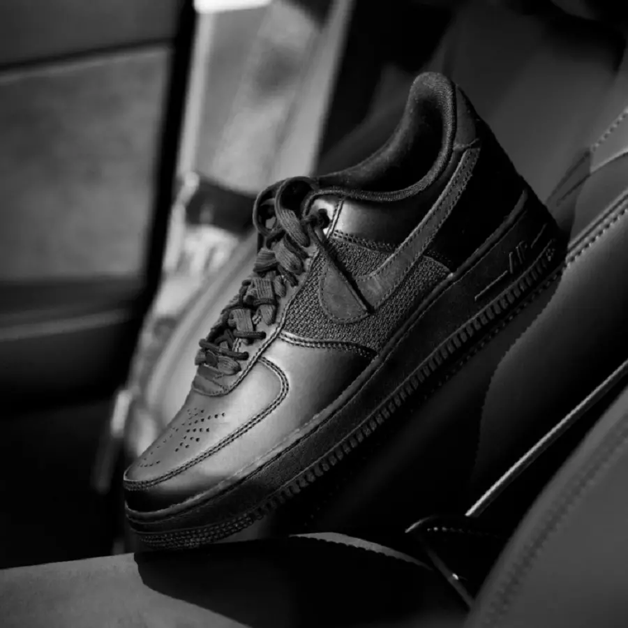 Giày Nike Slam Jam x Air Force 1 Low ‘Black Off Noir’ DX5590-001 - Ảnh 6