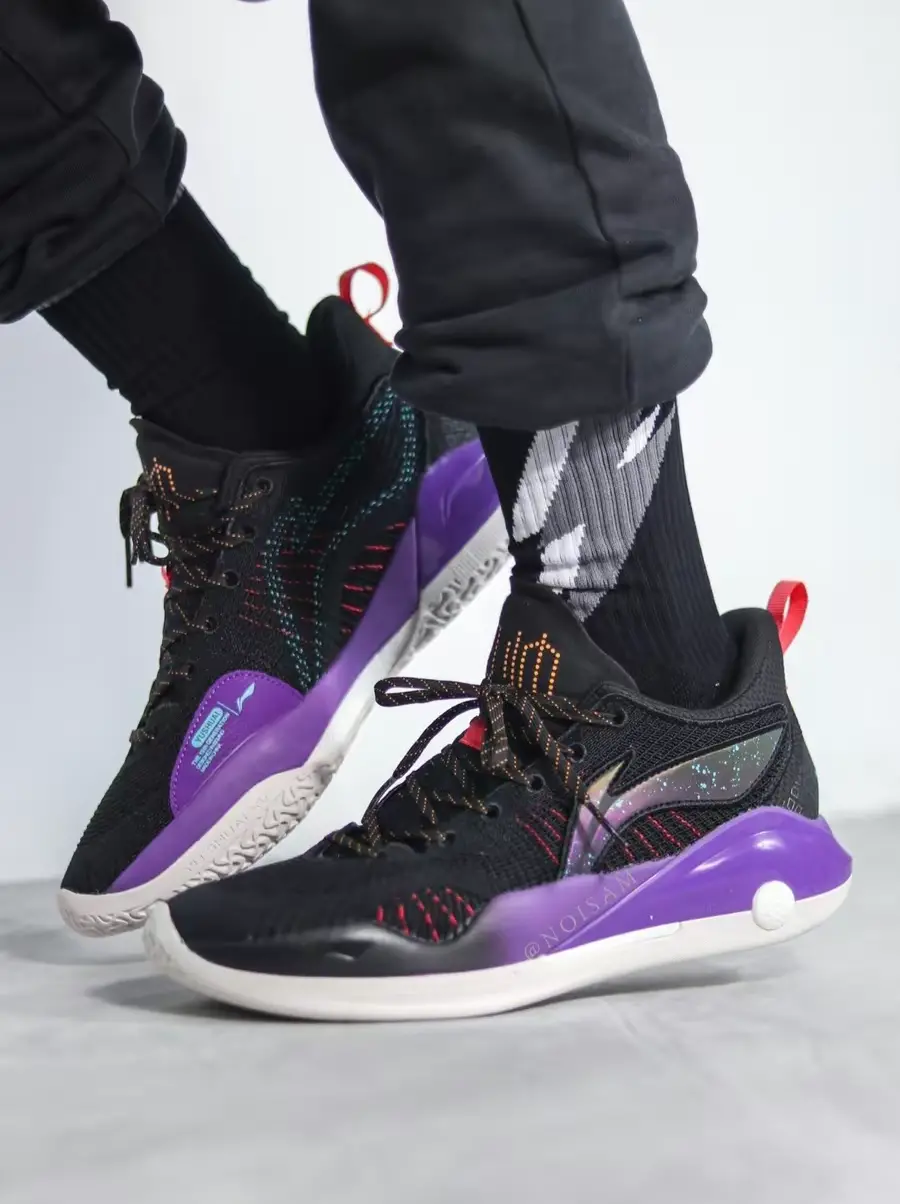 Alternative view of Giày Li-Ning YuShuai 15 V2 Low 'Black Purple' ABAS007-4