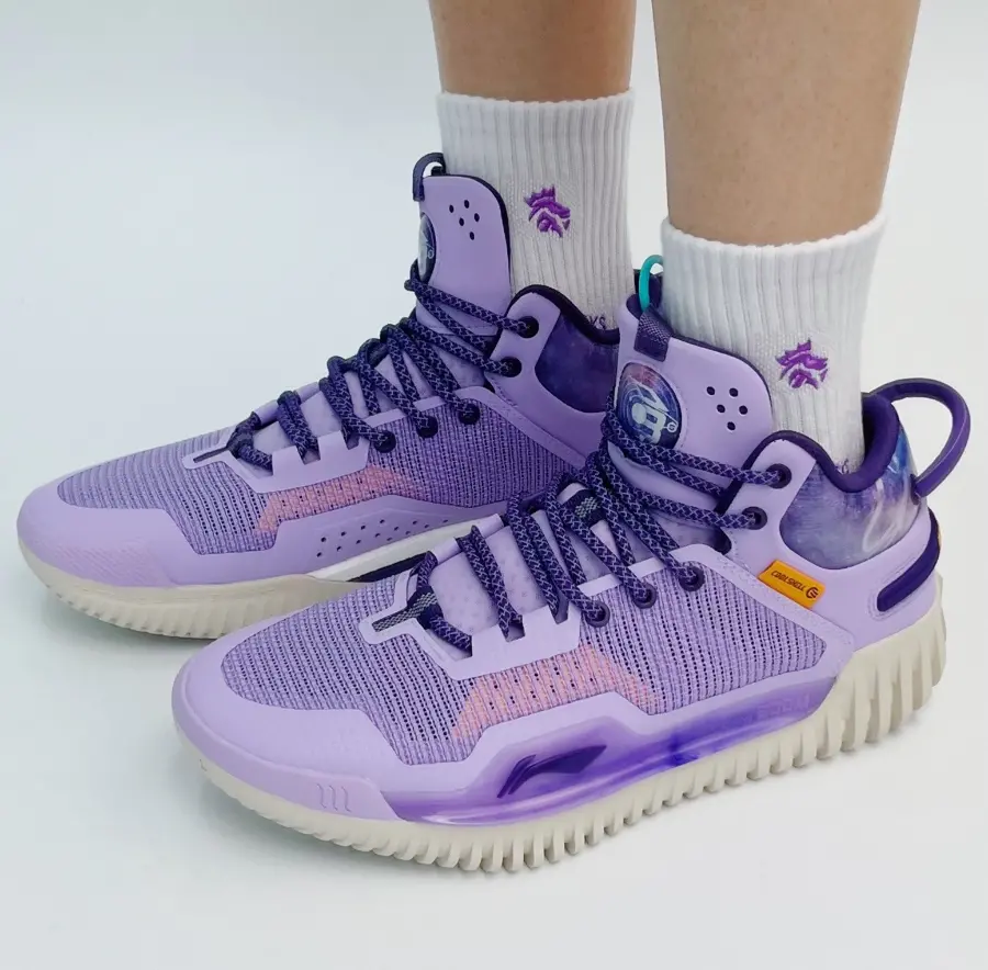 Alternative view of Giày LiNing Wu 3 'White Purple' ABFT005-3