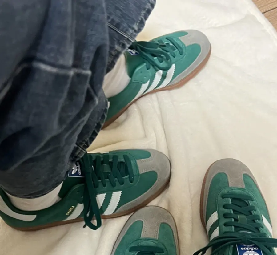 Giày Adidas Samba OG ‘Green Gum Grey Toe’ ID2054 - Ảnh 6