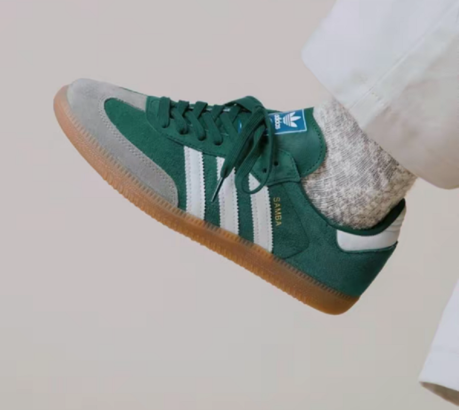 Giày Adidas Samba OG ‘Green Gum Grey Toe’ ID2054 - Ảnh 8