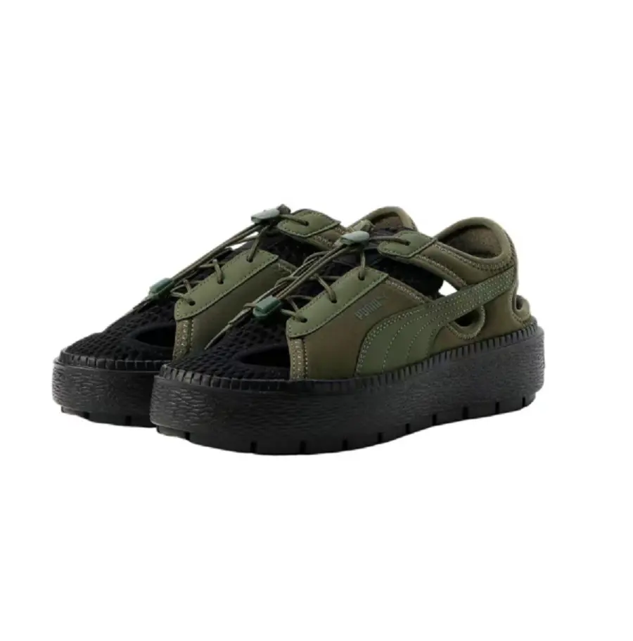 Dép Puma Platform Trace Light Mule ‘Green Moss’ 382872-09 - Ảnh 5
