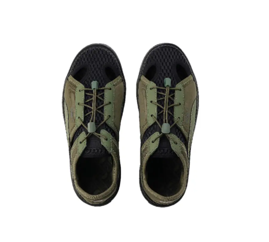 Alternative view of Dép Puma Platform Trace Light Mule ‘Green Moss’ 382872-09