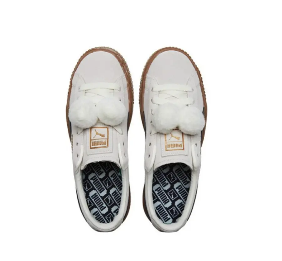 Alternative view of Giày Puma Suede Platform ‘Cream White’ 391902-01