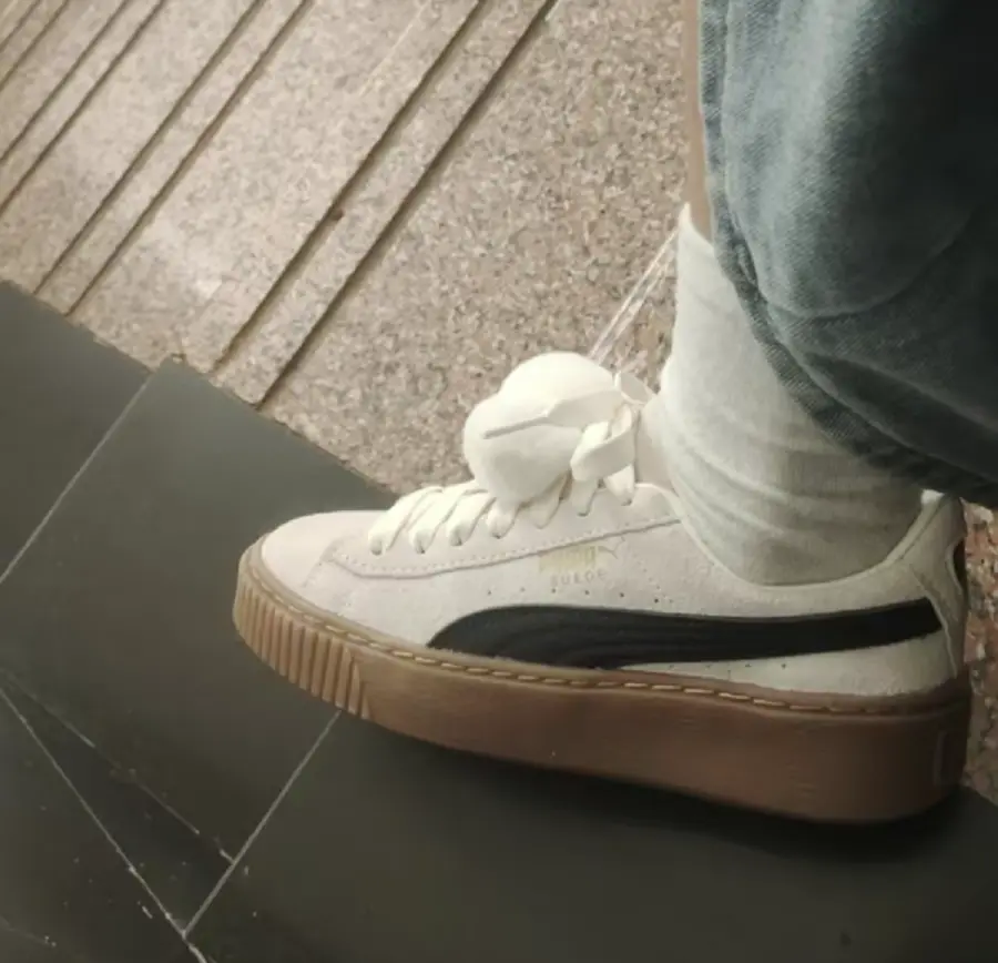 Giày Puma Suede Platform ‘Cream White’ 391902-01 - Ảnh 4