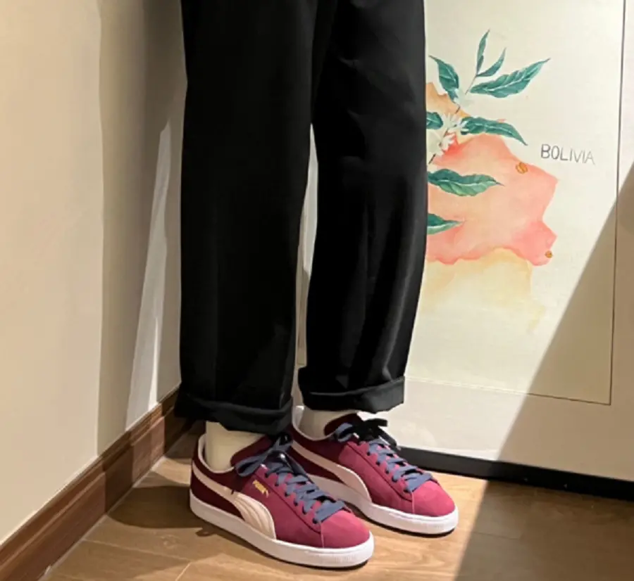 Alternative view of Giày Puma Jjjjound X Suede ‘Burgundy’ 388659-04