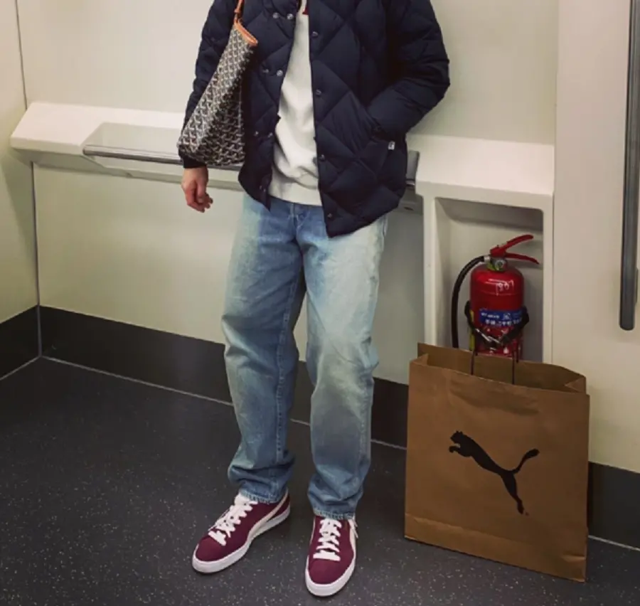 Giày Puma Jjjjound X Suede ‘Burgundy’ 388659-04 - Ảnh 4