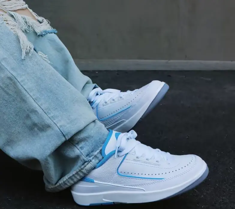 Giày Nike Jordan 2 Retro Low UNC (GS) Kids FJ6869-104 - Ảnh 6