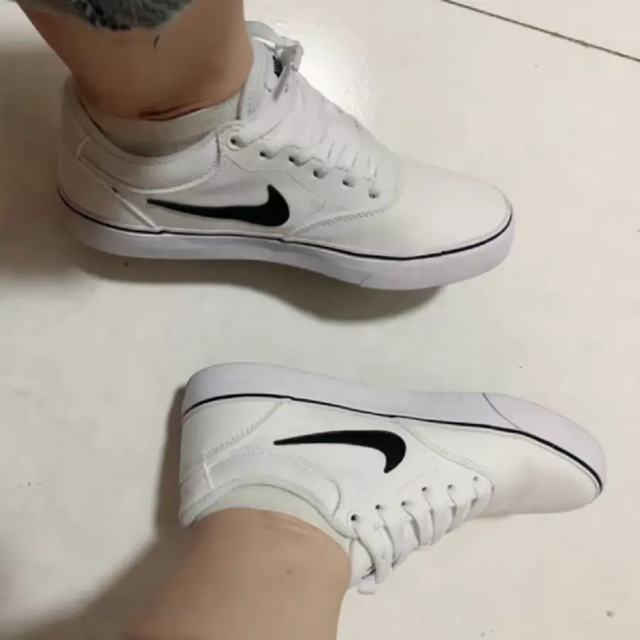 Giày Nike Chron 2 Canvas SB ‘White Black’ DM3494-100 - Ảnh 4