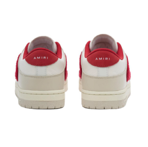 Alternative view of Giày Amiri Skel Top Low ‘White Red Chenille’ PF23MFS008-610